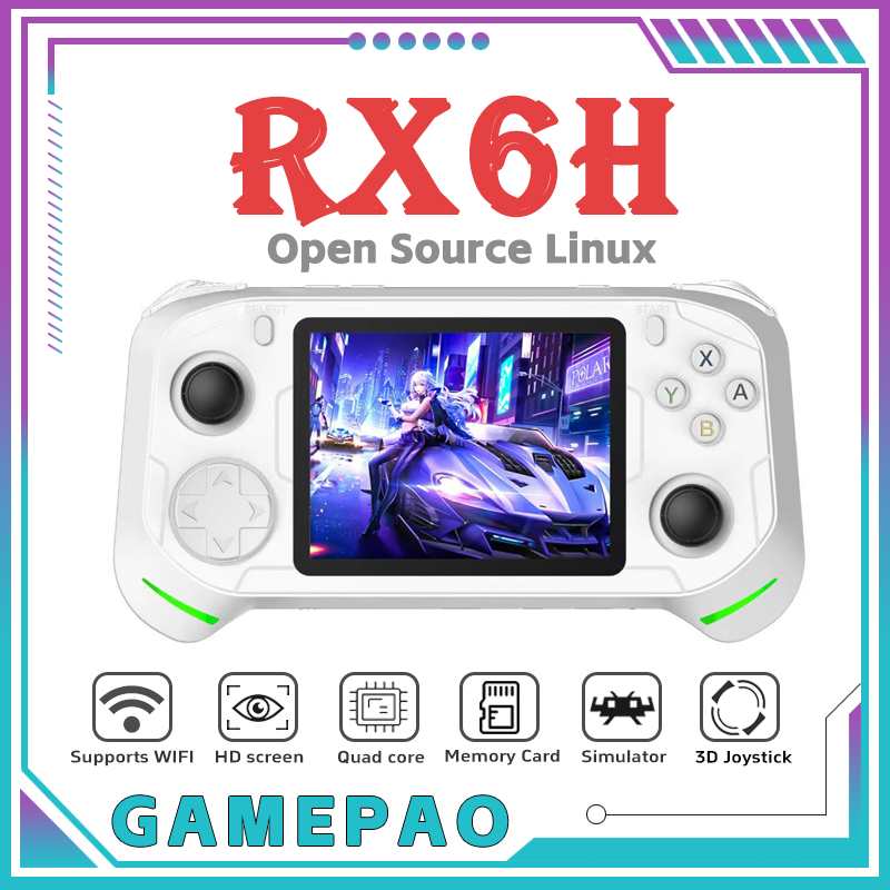 Open Source RX6H Retro Handhel - Gaming Console Emulator ulasan dan harga