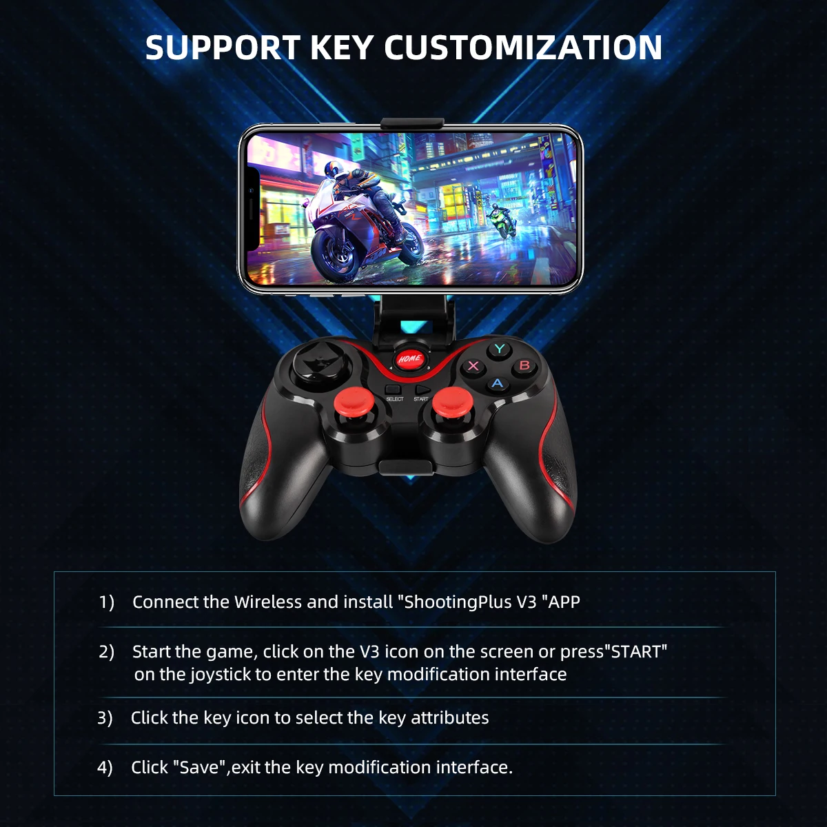 GAMINJA Wireless Bluetooth Gam - Gaming Console For Smart Tv ulasan dan harga