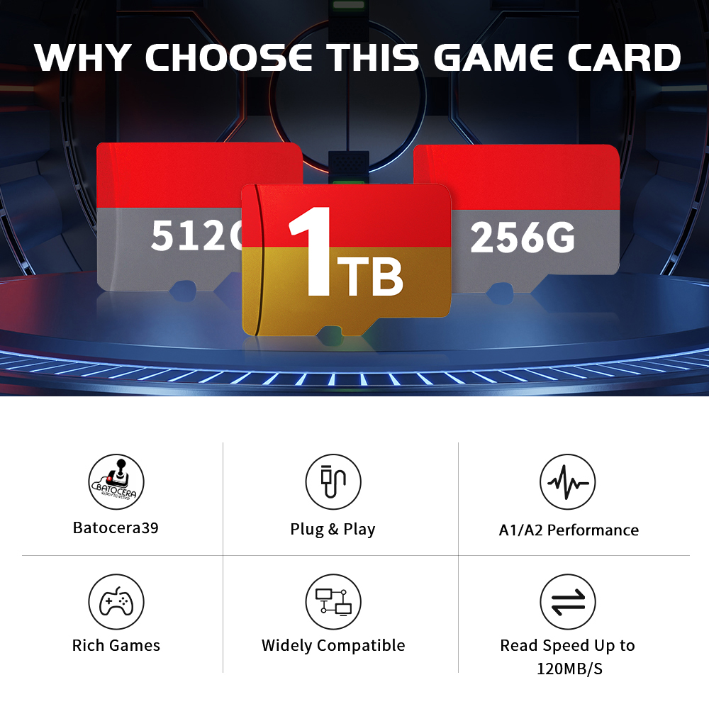 1TB Latest Batocera 39 OS TF G - Laptop Gaming Console ulasan dan harga