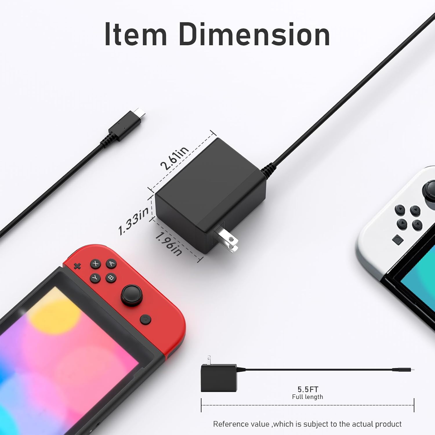 AC 100–240V Type-C Charger 15V - Gaming Console Type ulasan dan harga