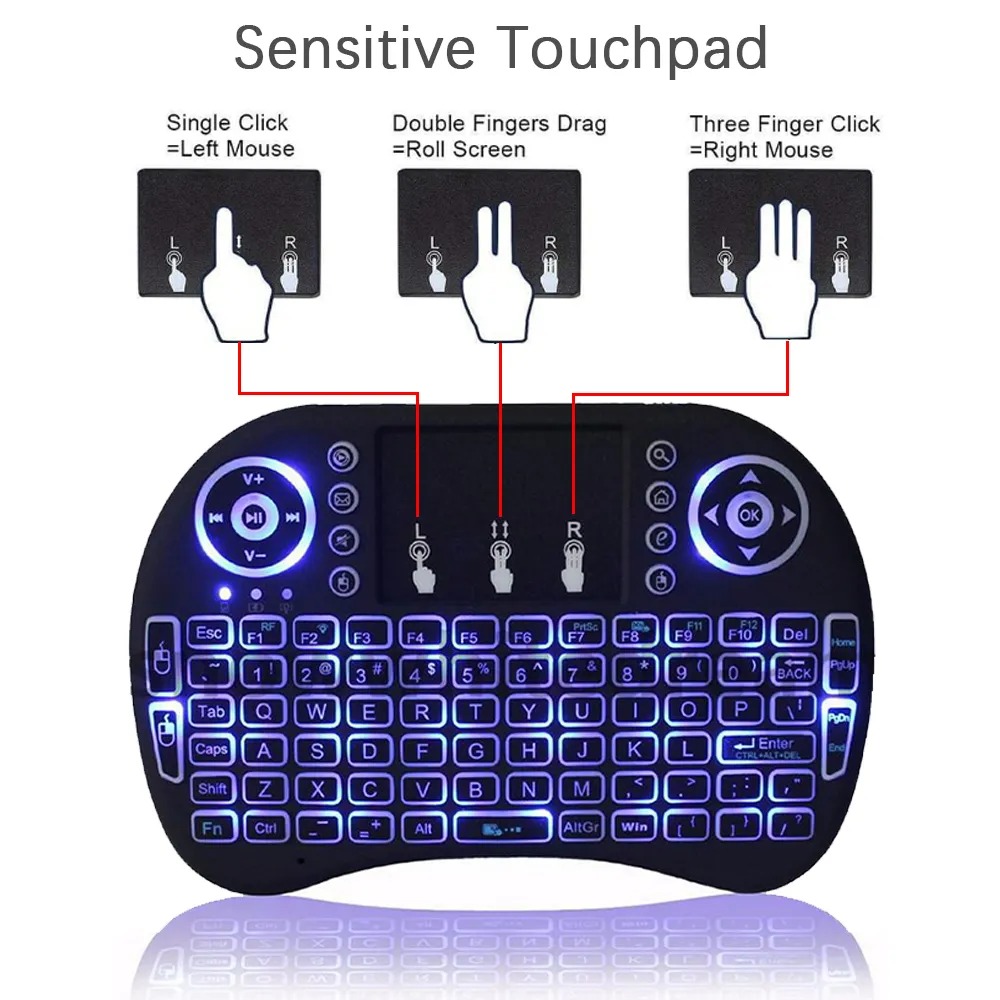 I8 Mini Wireless Keyboard 2.4G - Gaming Console For Smart Tv ulasan dan harga