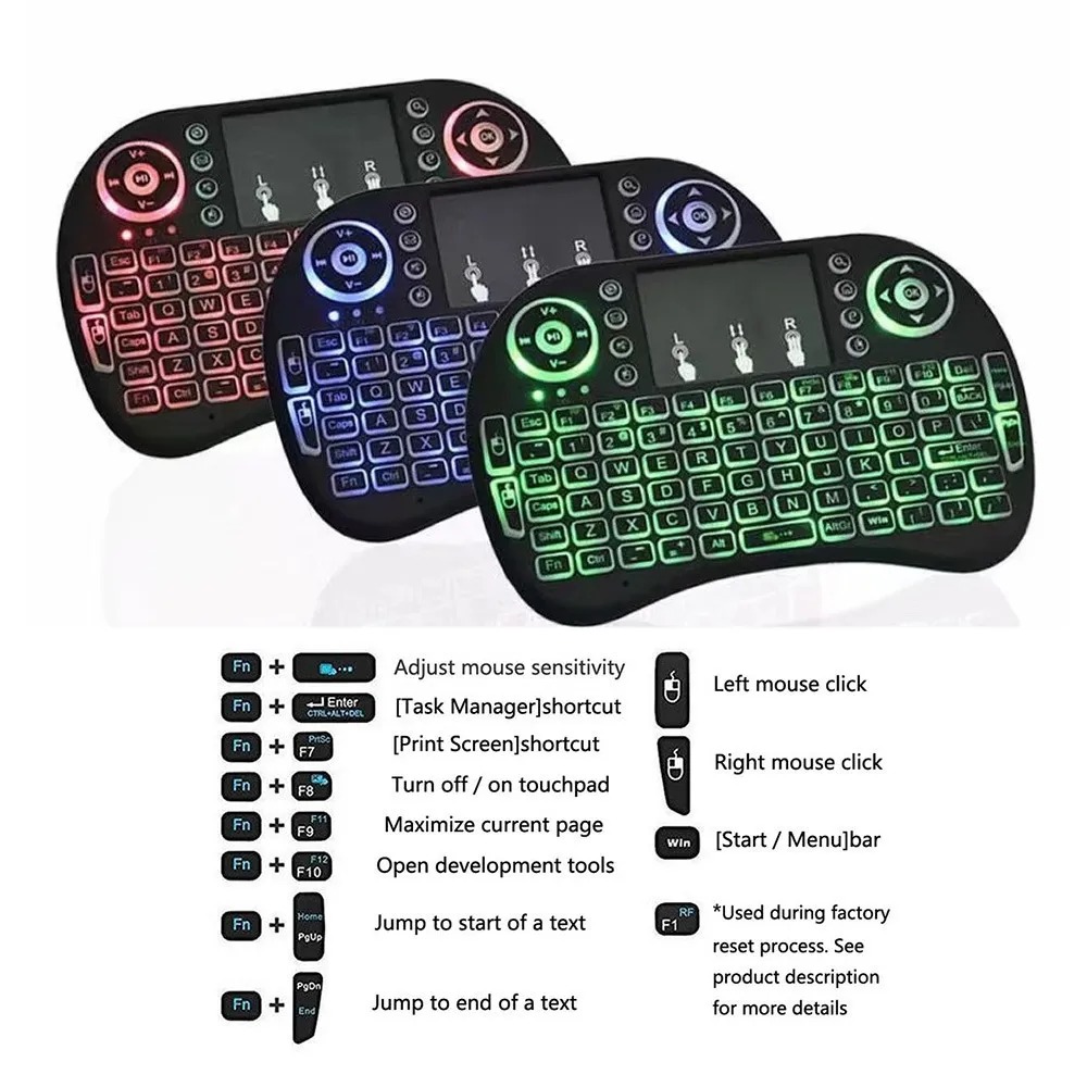 I8 Mini Wireless Keyboard 2.4G - Gaming Console For Smart Tv ulasan dan harga