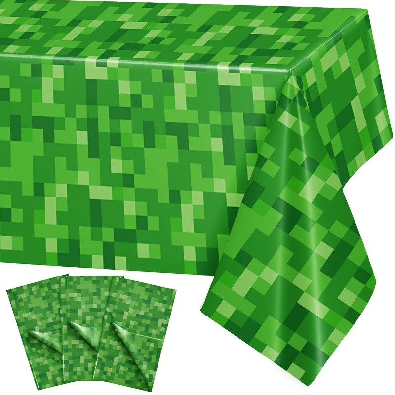 Creeper Face Tablecloth Dispos - Gaming Console Design ulasan dan harga