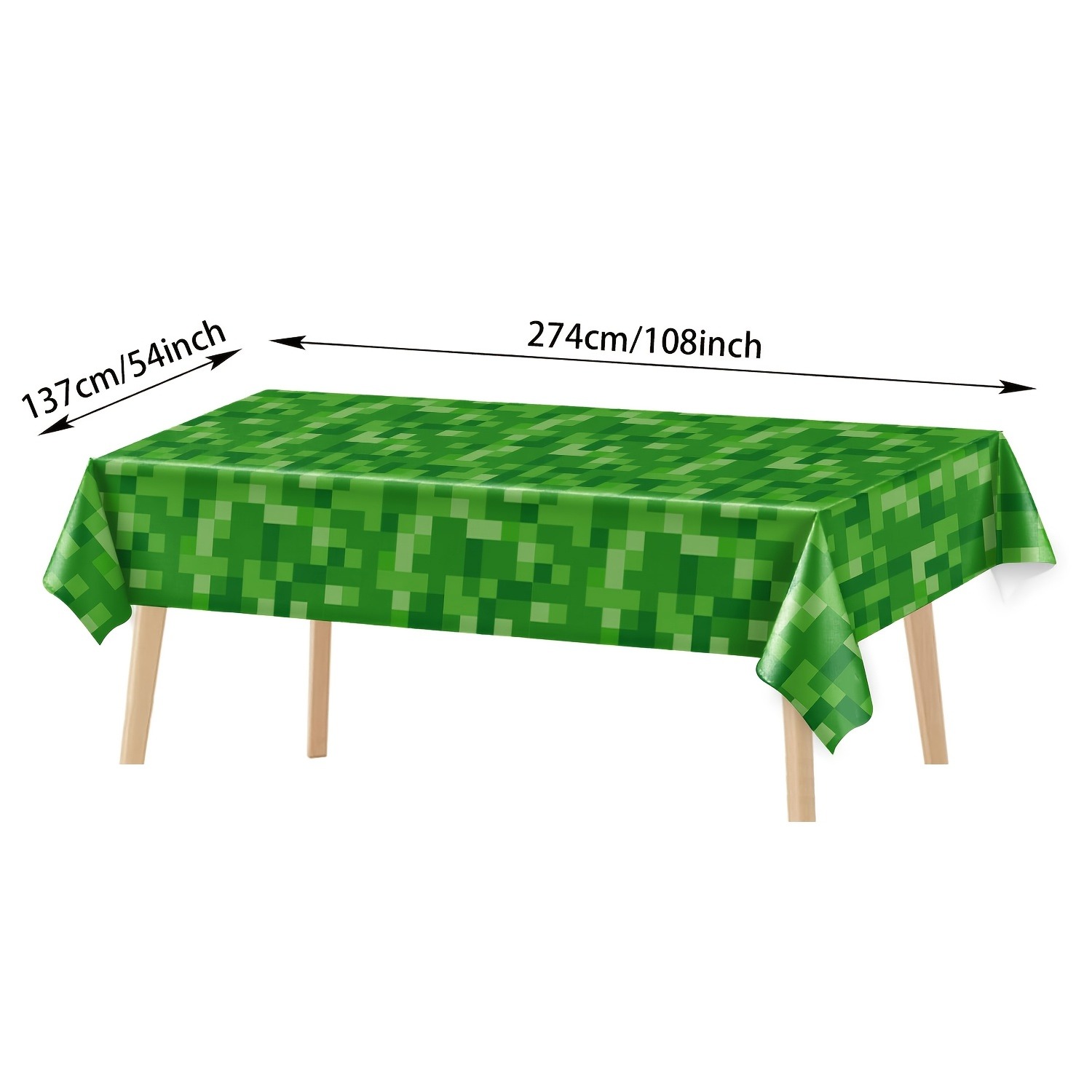 Creeper Face Tablecloth Dispos - Gaming Console Design ulasan dan harga