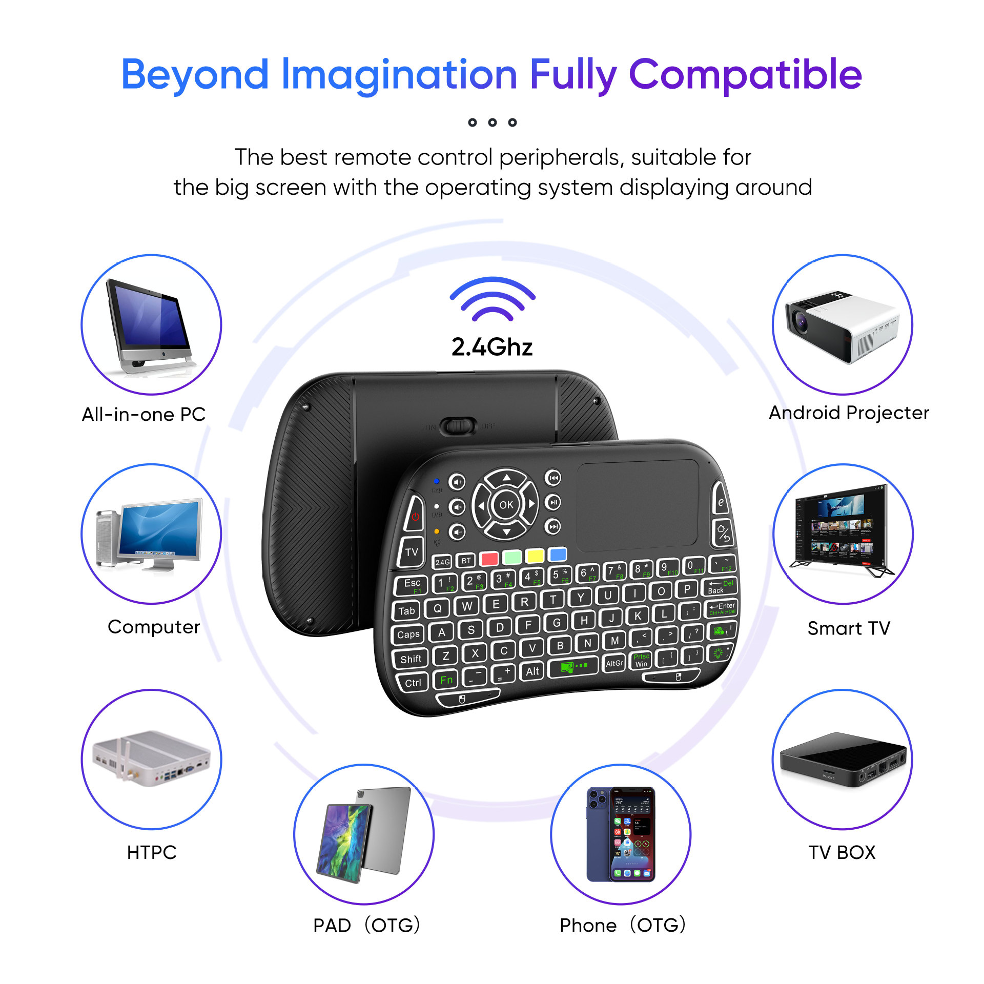 New M9 BT&2.4G Mini Wireless K - Gaming Console For Smart Tv ulasan dan harga