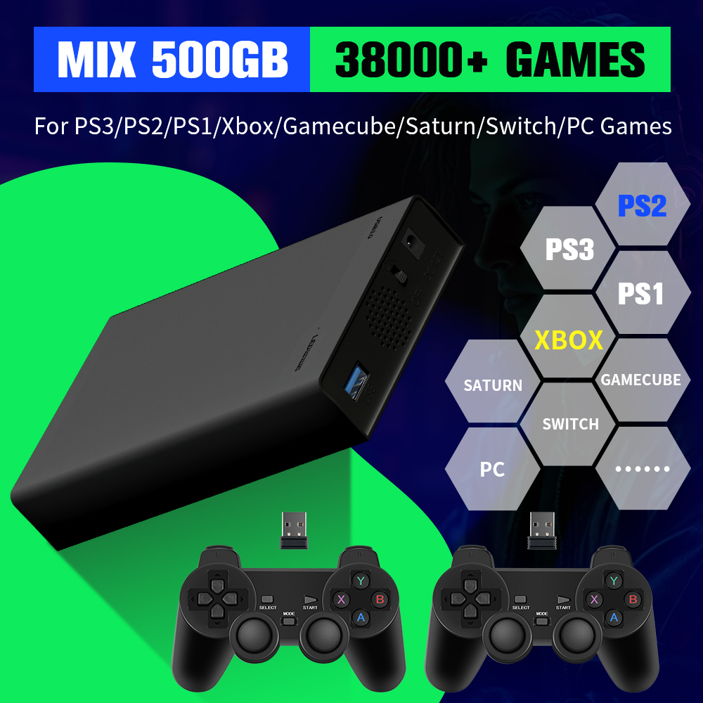 500G Game Hard Drive With 3800 - Gaming Console Emulator ulasan dan harga