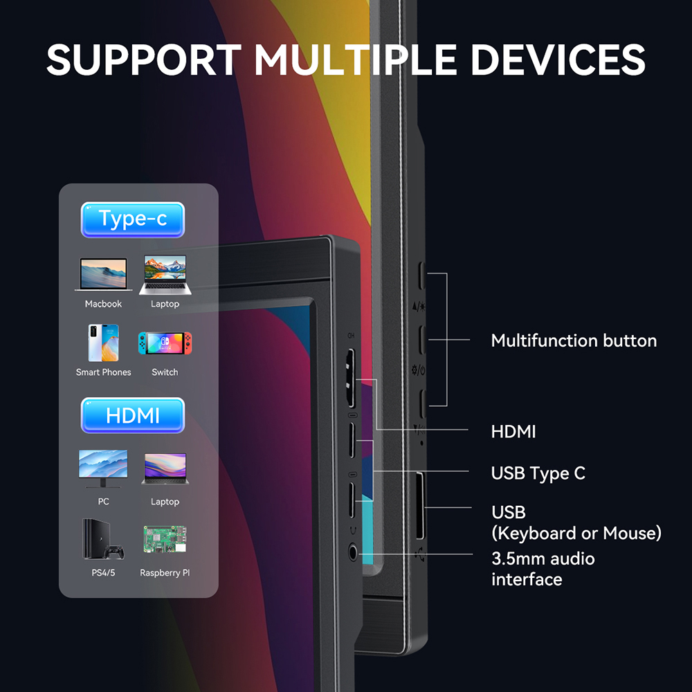 Touchscreen Portable Monitor 1 - Gaming Console For Smart Tv ulasan dan harga