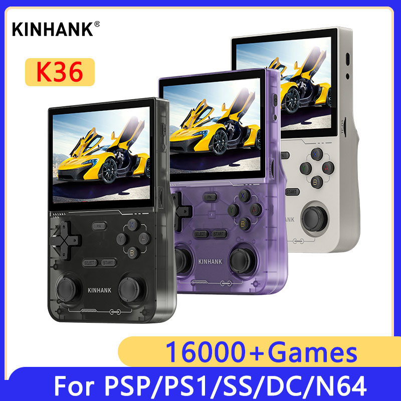 KINHANK K36 Retro Handheld Vid - Gaming Console Emulator ulasan dan harga