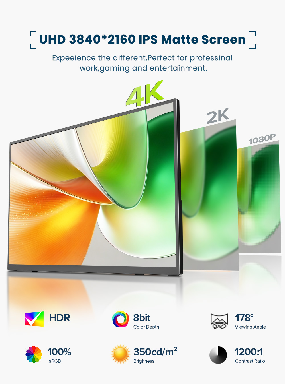 EVICIV 4K Portable Monitor 10- - Gaming Console Type ulasan dan harga