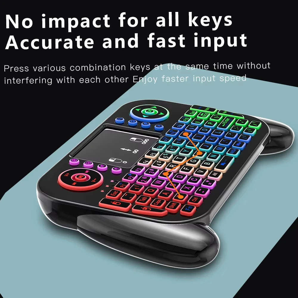 KEBIDUMEI RGB Backlit Mini Key - Gaming Console For Smart Tv ulasan dan harga